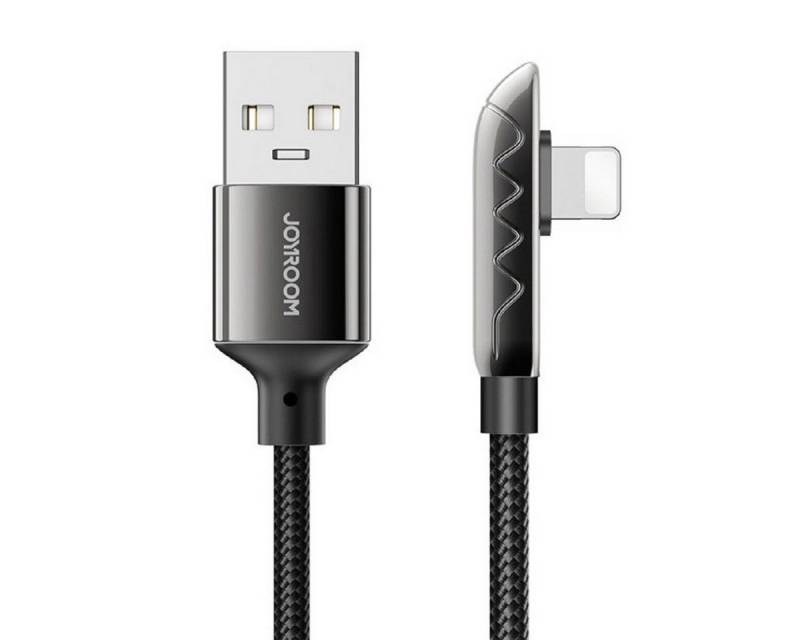 JOYROOM Gaming USB-Kabel – Lightning /Daten 2,4 A 1,2 m Schwarz (S-1230K3) USB-Kabel, USB, Lightning, USB - Lightning (120 cm), Ein Zubehör für alle Geräte mit Lightning Anschluss. von JOYROOM
