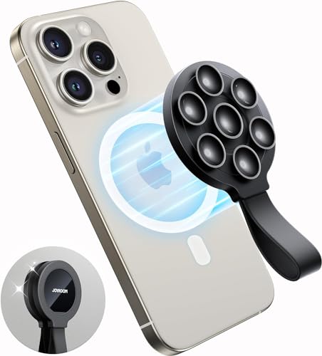 JOYROOM Handy Saugnapf Halterung, Magnet Handyhalterung mit MagSafe Kompatibel mit iPhone 15/14/13/12, Magnetische Handyhalterung für Dusche, TikTok Ersteller, Videos und Selfies von JOYROOM