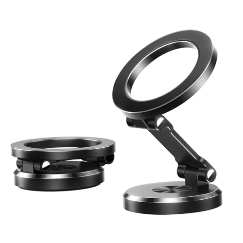 JOYROOM Handyhalterung Auto Magnet [Faltbar & Vollmetall] MagSafe Autohalterung mit 20 x N55 Magnete und 360° Drehung, Magnetische Handyhalterung Auto für iPhone 16 15 14 13 12 & MagSafe Hülle von JOYROOM