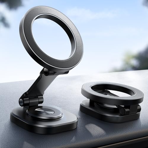 JOYROOM Handyhalterung Auto Magsafe [Legierung Faltbar & 360° Drehbar] Magsafe Autohalterung für Armaturenbrett Auto Handyhalterung Magsafe 20XN55 für iPhone 16 15 14 13 12 & MagSafe Hülle von JOYROOM