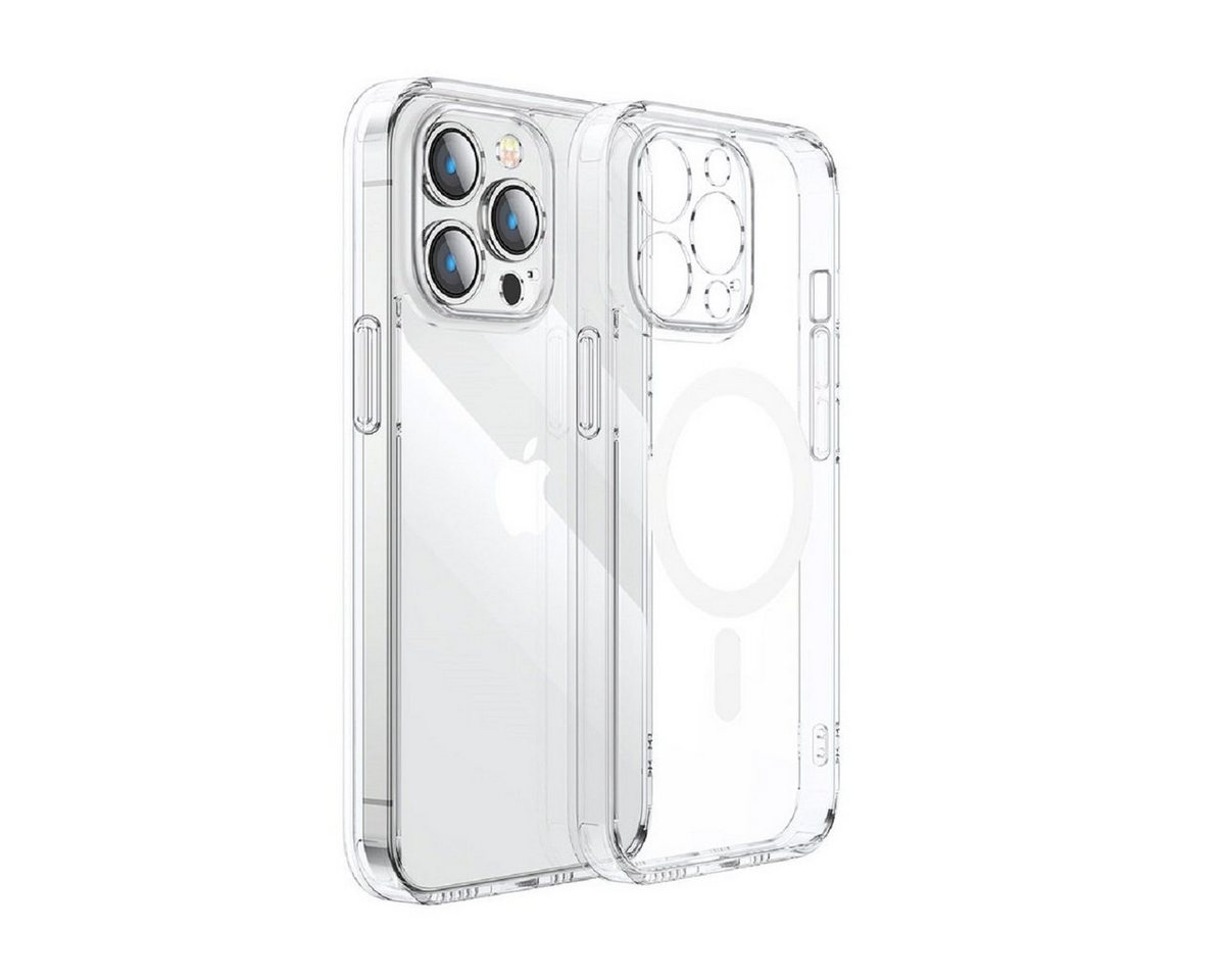 JOYROOM Handyhülle 14D Magnetic Case Hülle für iPhone 14 Pro/Plus, kompatibel mit MagSafe, transparent von JOYROOM