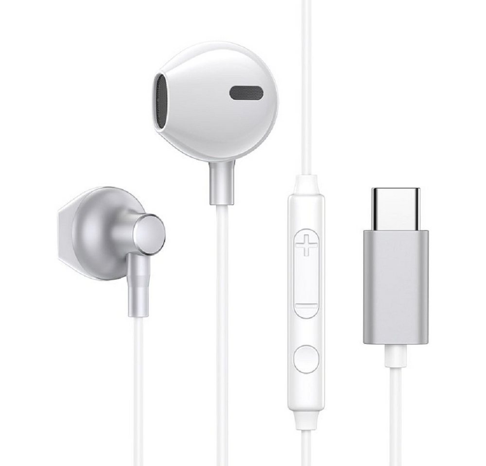 JOYROOM In-Ear USB Typ-C Ohrhörer mit Fernbedienung USB-C Anschluss Kopfhörer In-Ear-Kopfhörer von JOYROOM
