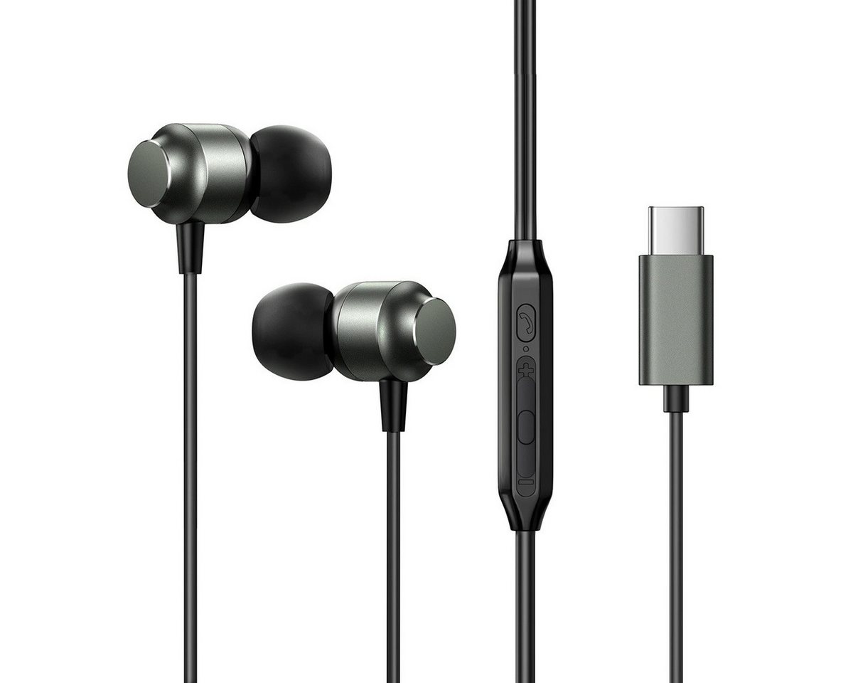 JOYROOM JR-EC06 USB-C In-Ear-Kopfhörer – Grau - TPE-Kabel Kopfhörer In-Ear-Kopfhörer JOYROOM JR-EC06 USB-C In-Ear-Kopfhörer – Grau - TPE-Kabel Kopfhörer In-Ear-Kopfhörer von JOYROOM