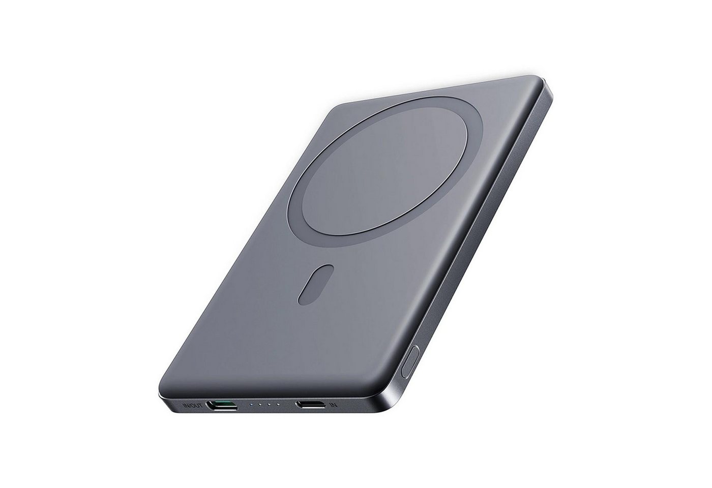 JOYROOM JR-PBM0 MagSafe kompatible Powerbank JR-PBM0 5000 mAh (5 V), Wireless Quick Charge Power Bank USB A und Type C Akku Pack Batterie von JOYROOM
