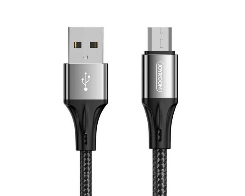 JOYROOM Joyroom Ladekabel Micro USB-A 1m schwarz Smartphone-Kabel von JOYROOM