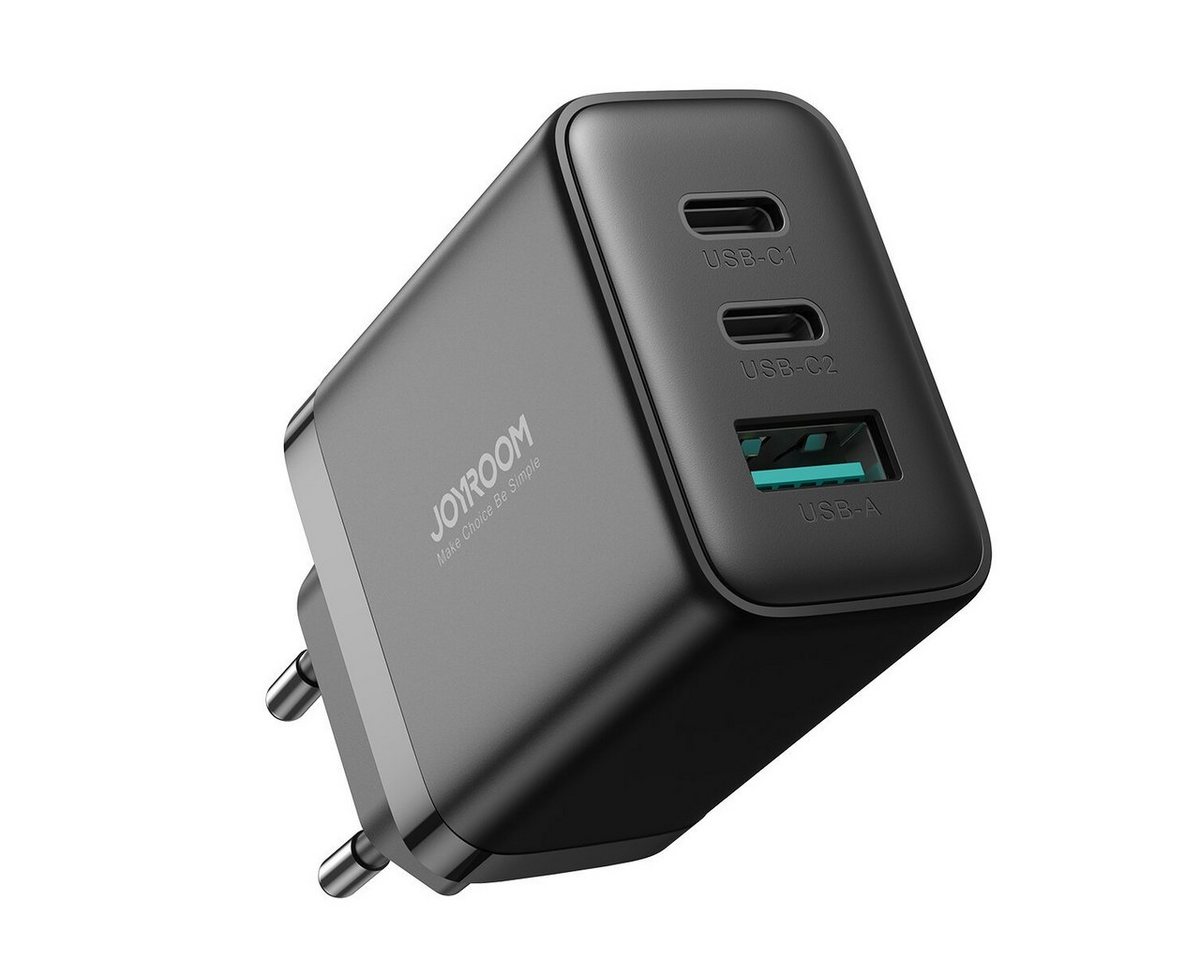 JOYROOM Joyroom Schnellladegerät 2x USB-C USB-A 32W - Schwarz Schnelllade-Gerät (1-tlg) von JOYROOM