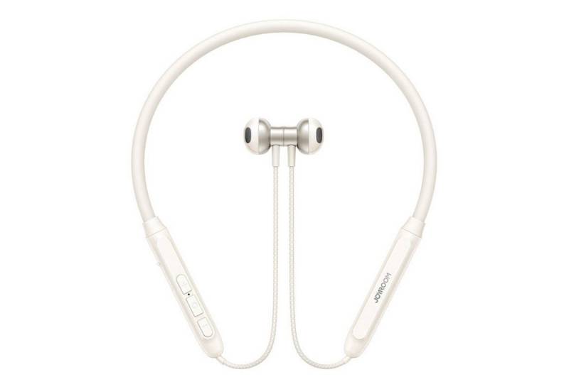 JOYROOM Kabellose Nackenbügel Kopfhörer in Cremeweiß Bloutooth V5.4 wireless In-Ear-Kopfhörer von JOYROOM