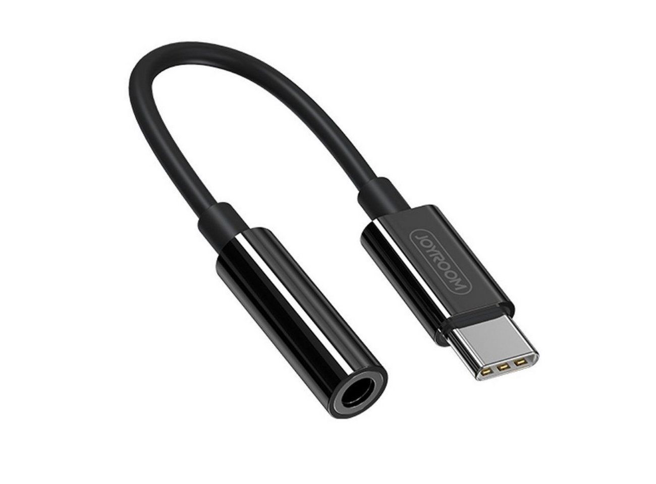 JOYROOM Kopfhöreradapter 3,5mm Miniklinke - USB Typ C schwarz Adapter JOYROOM Kopfhöreradapter 3,5mm Miniklinke - USB Typ C schwarz Adapter von JOYROOM