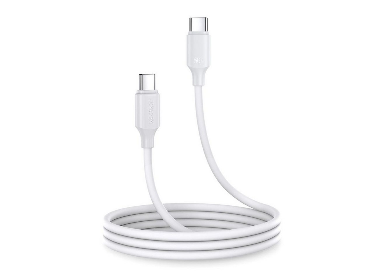 JOYROOM Ladekabel/Datenkabel USB-C - USB-C 480Mb/s 60W 1m weiß (S-CC060A9) Smartphone-Kabel von JOYROOM