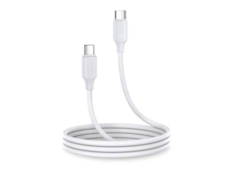 JOYROOM Ladekabel/Datenkabel USB-C - USB-C 480Mb/s 60W 1m weiß (S-CC060A9) Smartphone-Kabel von JOYROOM
