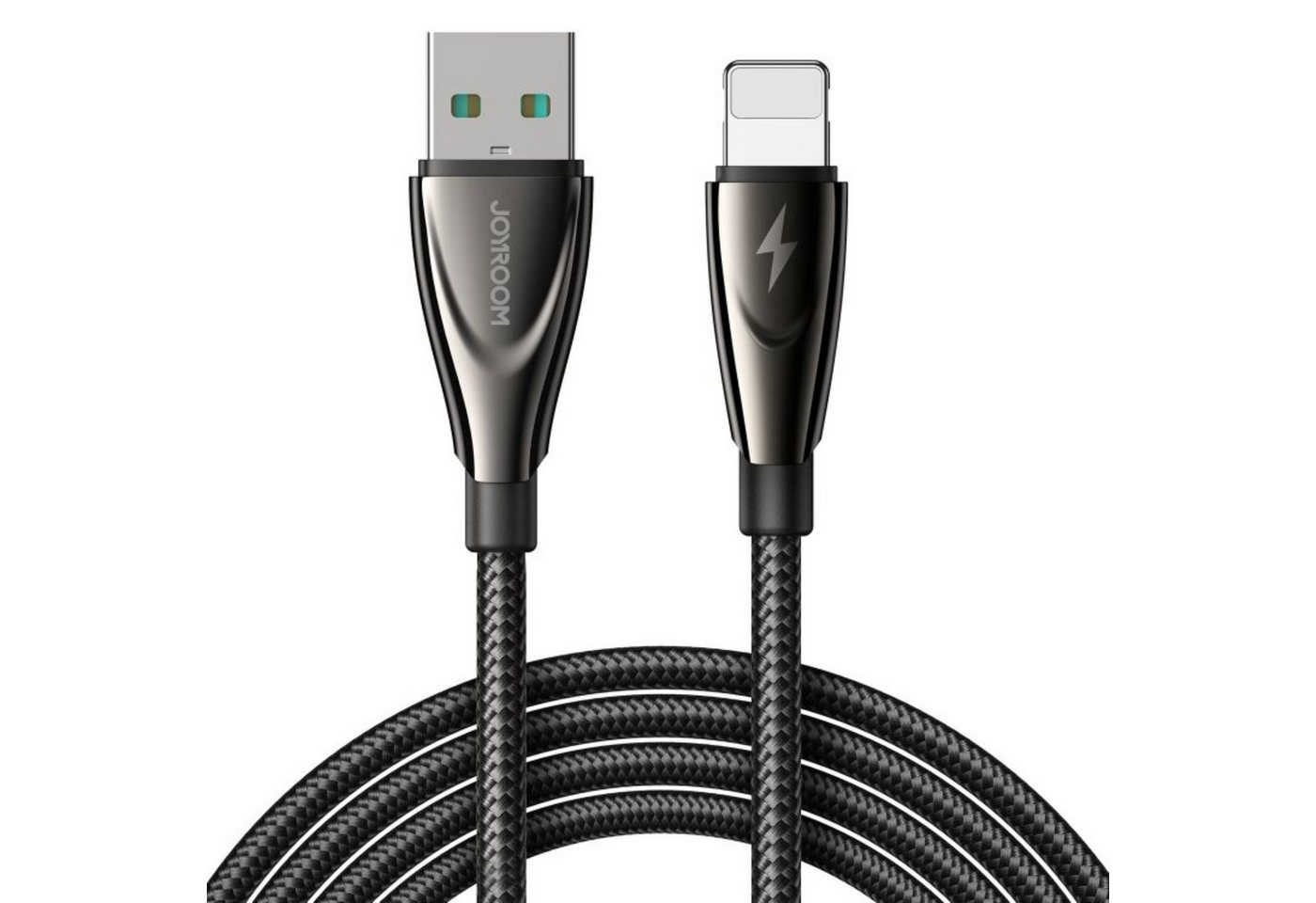 JOYROOM Ladekabel USB-A/ iPhone-Anschluss 3A-Kabel 1,2 m – Schwarz Smartphone-Kabel von JOYROOM