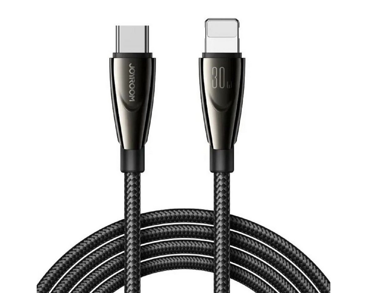 JOYROOM Pioneer Series 3 USB-C / iPhone-Anschluss 30W 1,2m Kabel - Schwarz Smartphone-Kabel von JOYROOM
