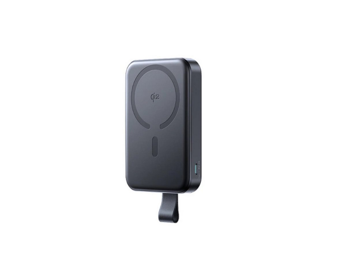 JOYROOM Powerbank 10000mAh 22,5W Qi2, MagSafe kompatibel, - Ständer - schwarz Powerbank 10000 mAh (5, 9, 12, 10 V), Qi2-kompatibel, MagSafe-kompatibel, Mit integriertem Klappständer von JOYROOM