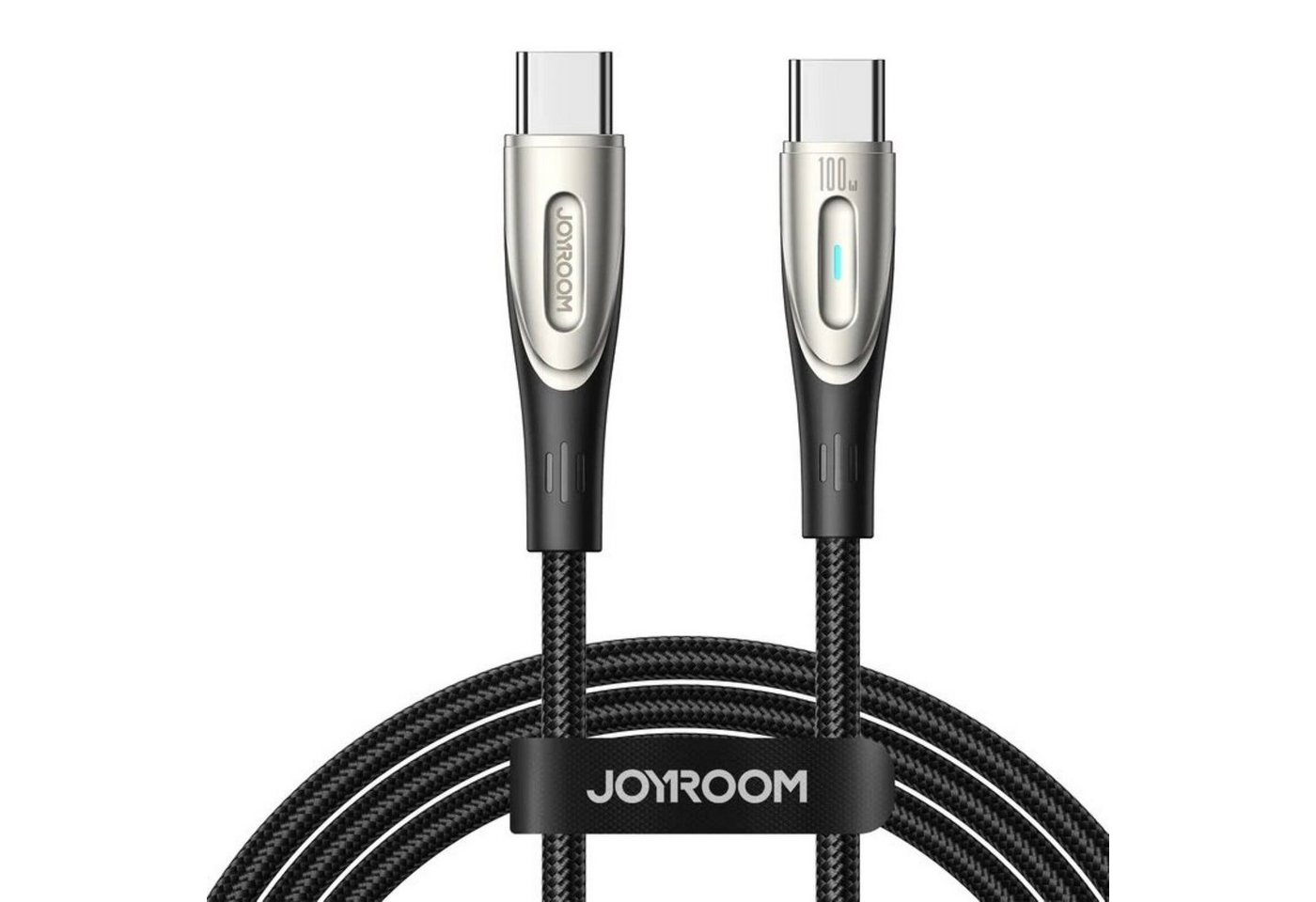 JOYROOM Schnellladekabel USB-C / USB-C-Kabel 100 W 2 m – schwarz Smartphone-Kabel von JOYROOM