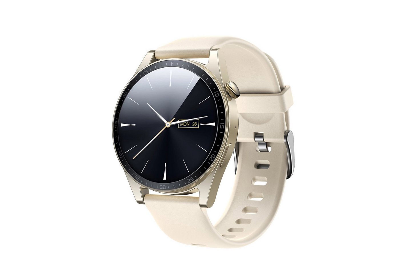 JOYROOM Smartwatch 1,32 Zoll mit Anrufannahmefunktion / IP68-Schutz – Gold Smartwatch von JOYROOM