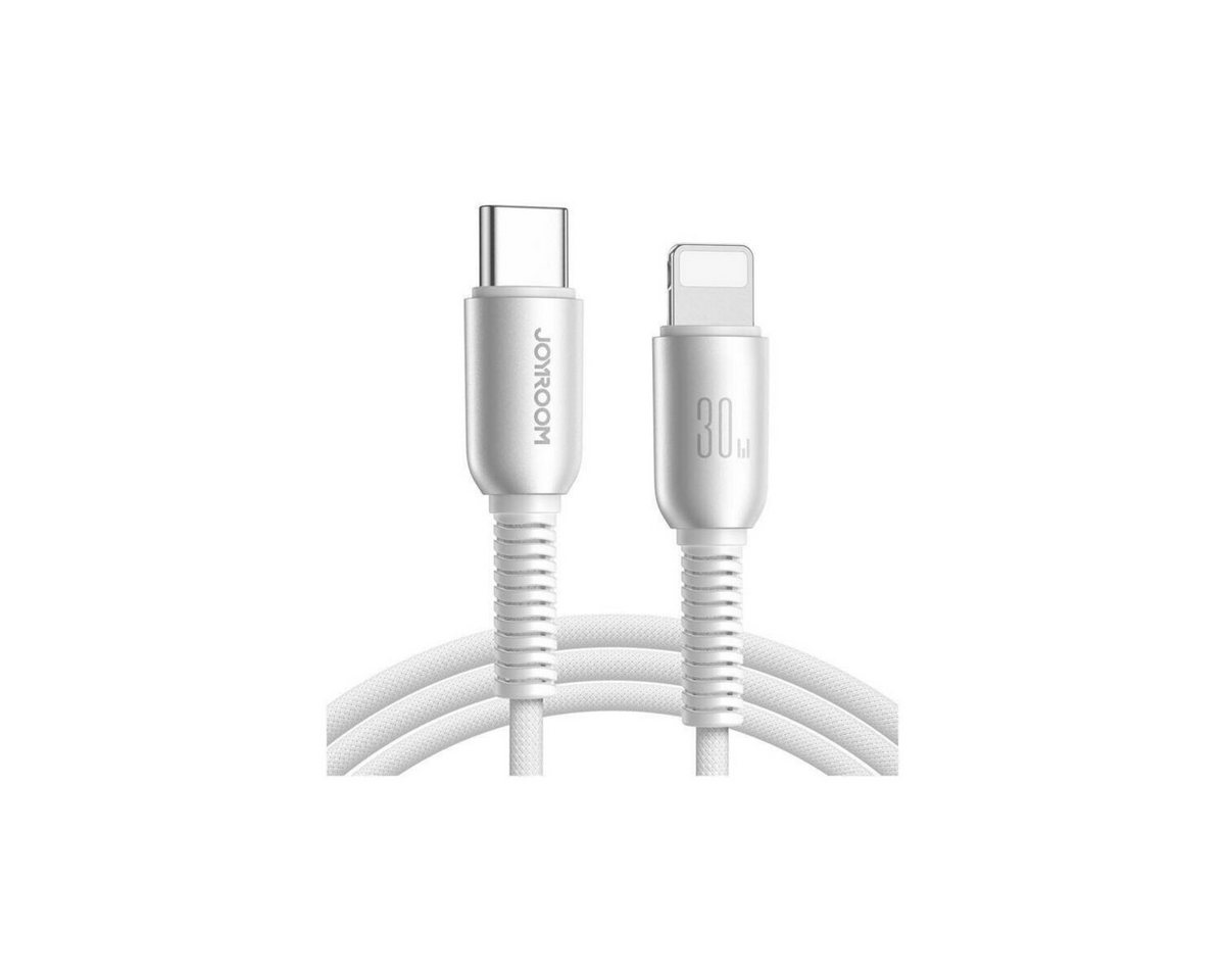 JOYROOM USB-C Lightning Schnell-Ladekabel 30W 1.2m grau Smartphone-Ladegerät JOYROOM USB-C Lightning Schnell-Ladekabel 30W 1.2m grau Smartphone-Ladegerät von JOYROOM