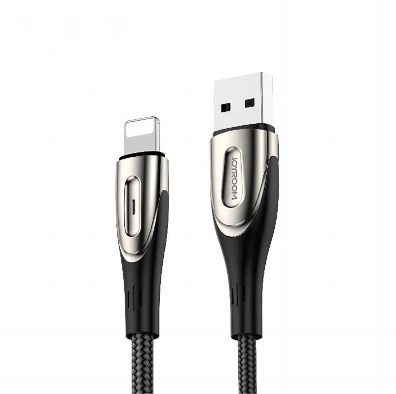 JOYROOM USB-Kabel kompatibel mit iPhone 3A schwarz USB-Kabel, (120 cm) von JOYROOM