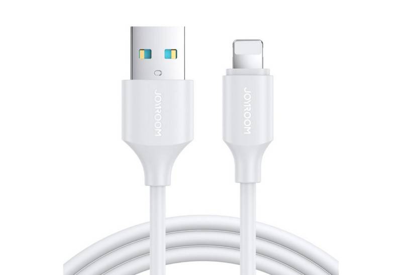 JOYROOM USB Schnellladekabel Datenkabel für iPhone Kabellänge 2m 2,4A weiß Smartphone-Kabel von JOYROOM