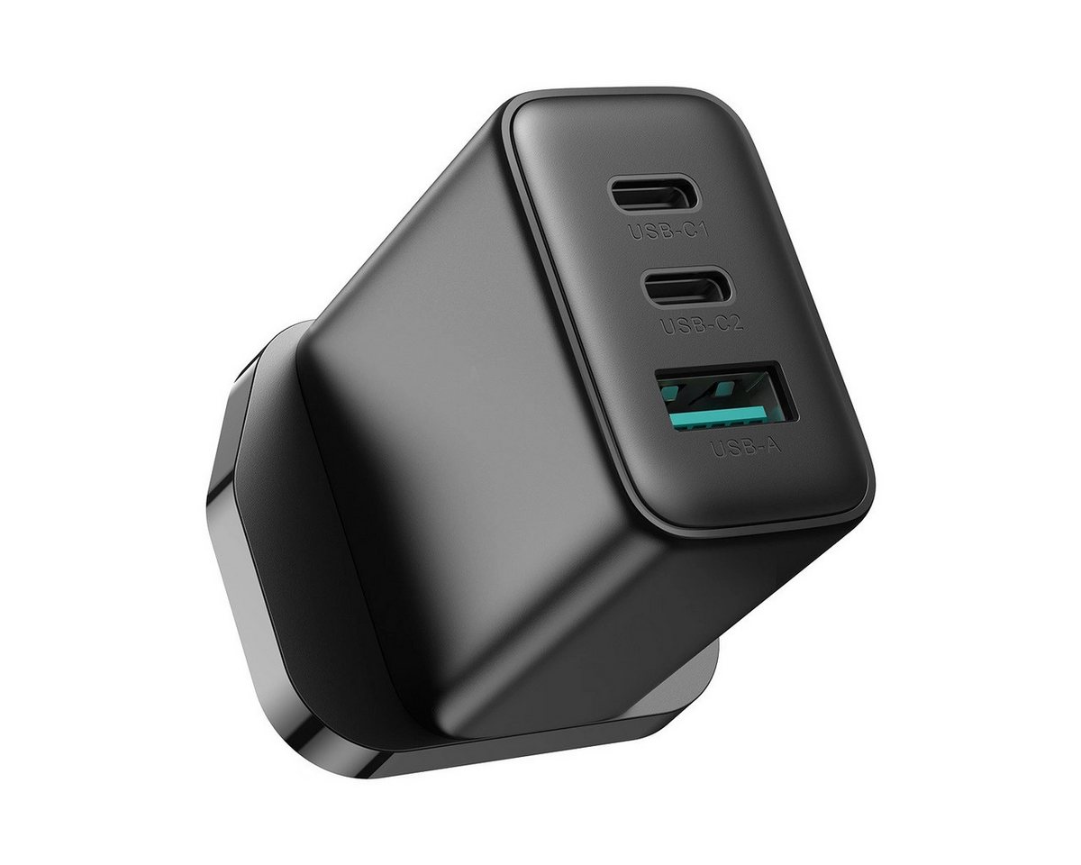 JOYROOM Wandladegerät JR-TCF10 Schnellladegerät 2x USB-C USB-A 32W Schwarz Smartphone-Ladegerät JOYROOM Wandladegerät JR-TCF10 Schnellladegerät 2x USB-C USB-A 32W Schwarz Smartphone-Ladegerät von JOYROOM