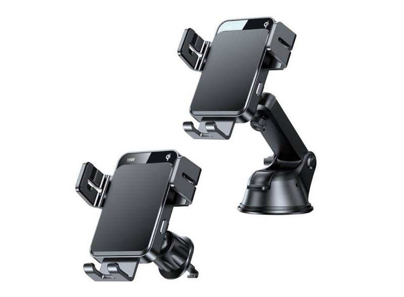 JOYROOM Wireless Charger Cockpithalter Armaturenbrett Lüftungsgitter Schwarz Handy-Halterung von JOYROOM