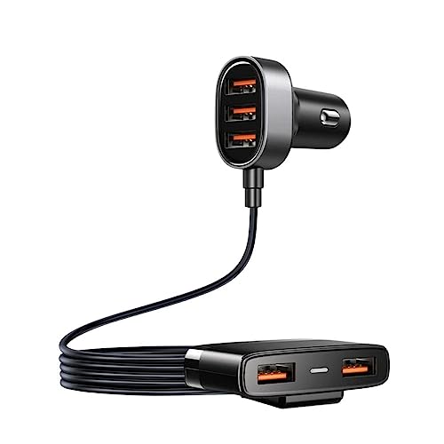 JR Multiport-Auto-Ladegerät | Zigarettenanzünder | 3+2 | Für Passagiere | 5 USB-Ports | Universal von JOYROOM