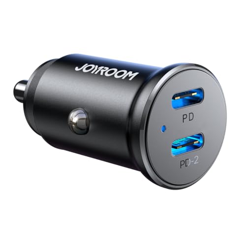 Joyroom JR-CCN06 Kfz-Ladegerät, 30 W, 2 PD-Anschlüsse, Schwarz Joyroom JR-CCN06 Kfz-Ladegerät, 30 W, 2 PD-Anschlüsse, Schwarz von JOYROOM