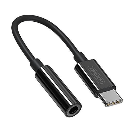 joyroom SH-C1 Audio Adapter USB Typ C auf 3.5 mm Klinke Audio Converter Kopfhörer Anschluss Schwarz von JOYROOM