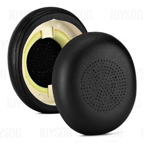 Elite 45h Evolve2 65 Ohrpolster, JOYSOG Ersatz-Ohrpolster Ohrpolster Schaumstoffabdeckungen für Jabra Evolve 2 65 MS/UC Elite 45h Kopfhörer (schwarz) von JOYSOG