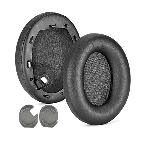 Ersatz-Ohrpolster kompatibel mit Sony WH-1000XM4 Kopfhörer,Headset Ohrpolster Ersatzteile (Schwarz) von JOYSOG