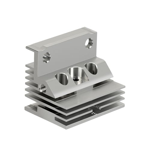 JOYSOG Extrusionskopf Kühlkörper für Creality K1/K1 Max 3D-Drucker Kühlkörper Kühlkörper Wärmeableitungsblock Zubehör (Stil B & Silber) von JOYSOG