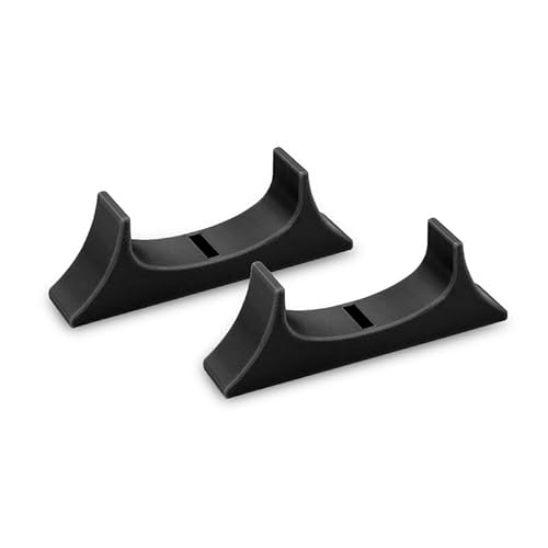 JOYSOG Für Wii U Ständer, 1 Paar horizontaler Ständer für Wii U Gamepad Stand Cradle Set 3D Printed Stand Adapter (Schwarz) von JOYSOG