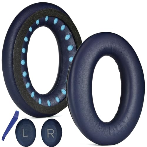 JOYSOG QuietComfort 45 Ersatz-Ohrpolster für Bose QC45 QC35 Kopfhörer, Ohrpolster, Reparaturteile, Blau von JOYSOG