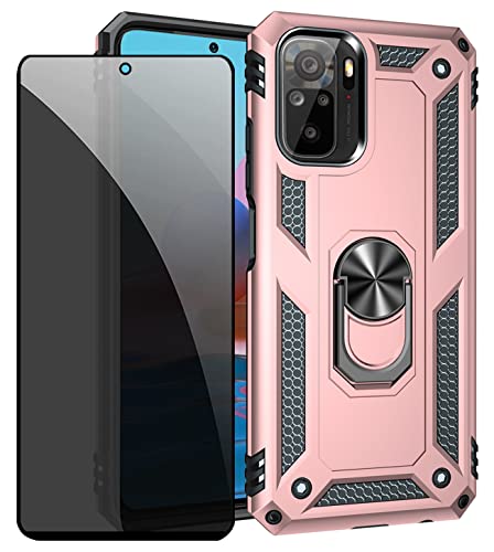 JOYTAG Hülle für Xiaomi Redmi Note 10 4G/Note 10S Rosé Gold handyHülle mit Anti-Spähen Privatsphäre Schützen Folie Blickschutzfolie JOYTAG Hülle für Xiaomi Redmi Note 10 4G/Note 10S Rosé Gold handyHülle mit Anti-Spähen Privatsphäre Schützen Folie Blickschutzfolie von JOYTAG