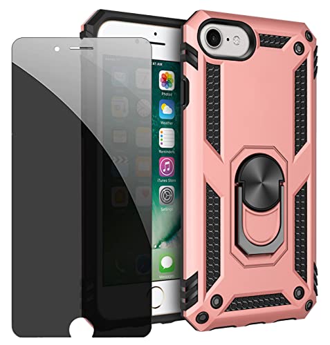 JOYTAG Hülle für iPhone SE 2020 Rosé Gold handyHülle mit Anti-Spähen Privatsphäre Schützen Folie Blickschutzfolie JOYTAG Hülle für iPhone SE 2020 Rosé Gold handyHülle mit Anti-Spähen Privatsphäre Schützen Folie Blickschutzfolie von JOYTAG