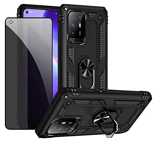 JOYTAG Schutzhülle kompatibel mit Oppo A94 5G, Schwarz, mit Displayschutzfolie aus Sichtglas, Anti-Spionage-Schutz JOYTAG Schutzhülle kompatibel mit Oppo A94 5G, Schwarz, mit Displayschutzfolie aus Sichtglas, Anti-Spionage-Schutz von JOYTAG