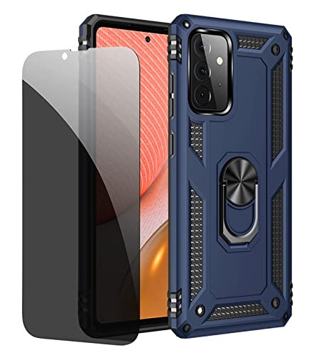 JOYTAG Schutzhülle kompatibel mit Samsung A72 4G/5G, Blau, Schutzhülle mit Displayschutzfolie aus Glas, Sichtschutz JOYTAG Schutzhülle kompatibel mit Samsung A72 4G/5G, Blau, Schutzhülle mit Displayschutzfolie aus Glas, Sichtschutz von JOYTAG