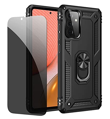JOYTAG Schutzhülle kompatibel mit Samsung A72 4G/5G, Schwarz, Schutzhülle mit Displayschutzfolie aus Glas, Sichtschutz JOYTAG Schutzhülle kompatibel mit Samsung A72 4G/5G, Schwarz, Schutzhülle mit Displayschutzfolie aus Glas, Sichtschutz von JOYTAG