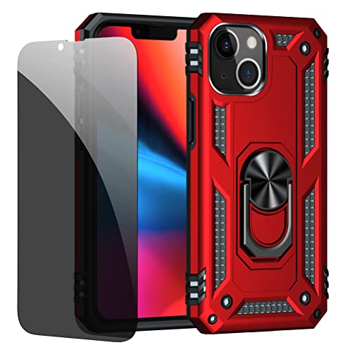 JOYTAG Schutzhülle für iPhone 13 Mini, Rot, Schutzhülle mit Displayschutzfolie aus Sichtglas, Anti-Spionage-Schutz JOYTAG Schutzhülle für iPhone 13 Mini, Rot, Schutzhülle mit Displayschutzfolie aus Sichtglas, Anti-Spionage-Schutz von Jlwiy