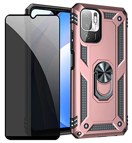 Joytag kompatibel für Xiaomi Redmi Note 10 5G/Poco M3 Pro 5GHülle Rosé Gold handyHülle mit Anti-Spähen Privatsphäre Schützen Folie Blickschutzfolie Joytag kompatibel für Xiaomi Redmi Note 10 5G/Poco M3 Pro 5GHülle Rosé Gold handyHülle mit Anti-Spähen Privatsphäre Schützen Folie Blickschutzfolie von JOYTAG