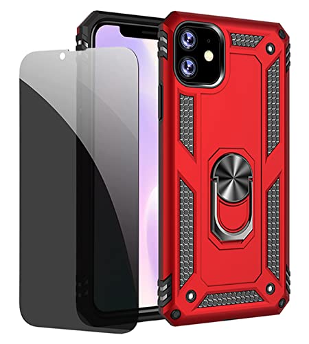 Joytag kompatibel für iPhone 11 Hülle Rote handyHülle mit Anti-Spähen Privatsphäre Schützen Panzerglas Folie Blickschutzfolie Joytag kompatibel für iPhone 11 Hülle Rote handyHülle mit Anti-Spähen Privatsphäre Schützen Panzerglas Folie Blickschutzfolie von JOYTAG