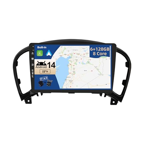 JOYX - 6G+128G - Android 12 IPS Autoradio Passt für Nissan Juke J15 (2010-2019) / YF15 Infiniti ESQ (2011-2017) - Kabellos CarPlay/Android Auto/DSP - Kamera & MIC - 9 Zoll 2 Din - DAB SWC WiFi 360-Cam von JOYX NAVI