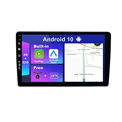 JOYX Android 10 Autoradio Passt für Audi A4 (2003-2011) - [2G+32G] - Eingebaut DSP/Carplay/Android Auto - Kamera KOSTENLOS - 9 Zoll - 2 Din - Unterstützen Lenkradsteuerung 4G WiFi BT DAB Fast-Boot von JOYX NAVI