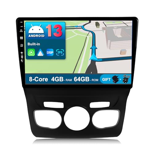 JOYX Android 12 Autoradio Passt für Citroen C4 C4L DS4 (2013-2017) - [4G+64G] -【Eingebaut DSP/Carplay/Android Auto/GPS】- LED Kamera MIC KOSTENLOS - 10.1 Zoll 2 Din - DAB Lenkradsteuerung 4G WiFi BT5.0 von JOYX NAVI