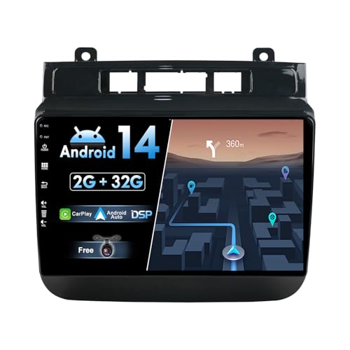 JOYX Android 12 Autoradio Passt für VW Touareg FL NF (2011-2017) - Kabellos Carplay + Android Auto - Rückfahrkamera KOSTENLOS - [2G+32G] - IPS 9 Zoll 2 Din - DAB Lenkradsteuerung 4G WiFi BT Fast-Boot von JOYX NAVI