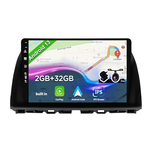 JOYX Android 12 IPS Autoradio Passt für Mazda CX-5 (2013-2016) - 2G+32G - Eingebaut CarPlay/Android Auto - Rückfahrkamera KOSTENLOS - [2G+32G] - 2 Din 10.1 Zoll - DAB Lenkradsteuerung WiFi Fast-Boot von JOYX NAVI