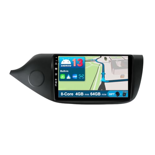 JOYX Android 13 IPS Autoradio Passt für Kia CEE'd CEED JD (2012-2018) - [4G+64G] - Eingebaut DSP/Carplay/Android Auto/GPS - LED Kamera + MIC - 9 Zoll 2 Din - SWC 4G WiFi BT DAB Fast-Boot 360-Kamera von JOYX NAVI