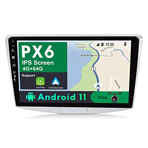 JOYX PX6 Android 11 Autoradio Passt für Passat B6 / B7 Magotan/CC (2010-2018) - [4G64G] - Rückfahrkamera Canbus KOSTENLOS - 10.1 Zoll 2 Din - Unterstützen DAB Lenkradsteuerung 4G WiFi BT4.0 Carplay von JOYX Navi