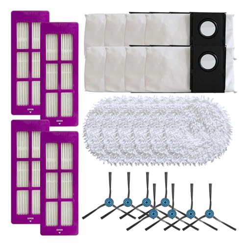 Filter Mopp Tuch Staubbeutel Seitenbürste Kompatibel mit Eureka J15 Pro Staubsauger Zubehör Kit(SET B) von JOZJJ
