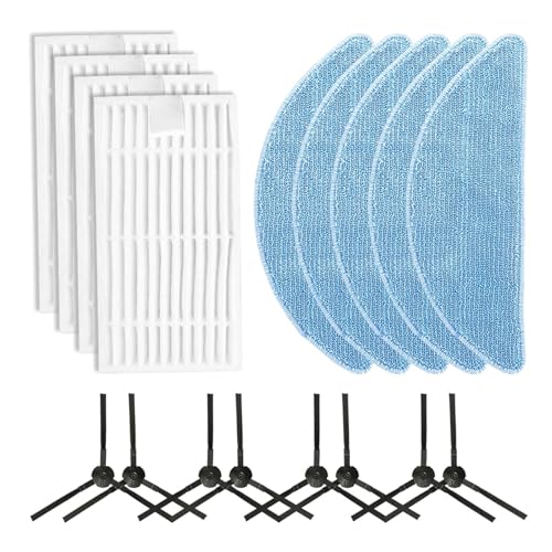 1 Set Seitenbürstenfilter-Mopptuch-Kit Kompatibel mit ILIFE G9/G9PRO/V9/V9PRO Zubehörpaket(SET B) von JOZJJ