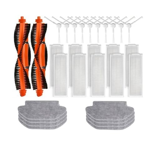 JOZJJ Hauptseitenbürstenfilter Mopp-Ersatzteile Kompatibel mit Xiaomi Roboterstaubsauger S10 S12 / Mop 2S / Mop 3C von JOZJJ